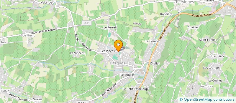 localisation de l'entreprise LES Z'ILLUMINES à PORTE-DES-PIERRES-DOREES