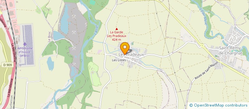 localisation de l'entreprise LES Z'ODETTES  SAUVAGNAT-SAINTE-MARTHE