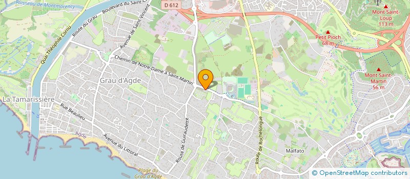 localisation de l'entreprise LES Z'ORDAS  AGDE