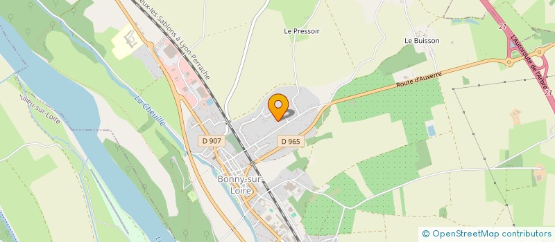 localisation de l'entreprise LES Z'URLUBERLUS à BONNY-SUR-LOIRE