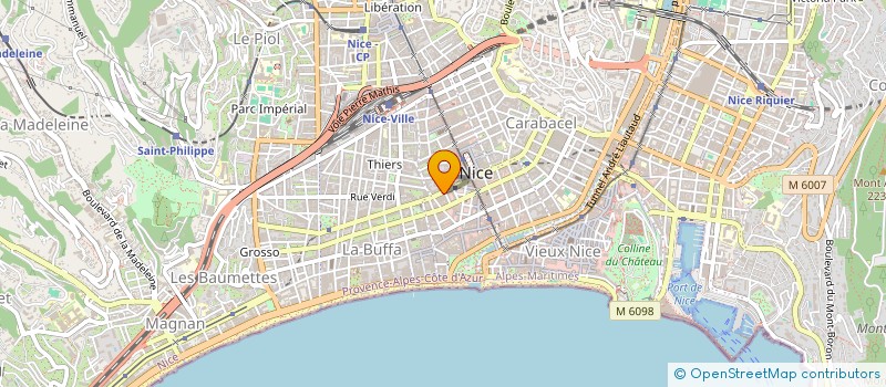 localisation de l'entreprise LES ZAERS à NICE