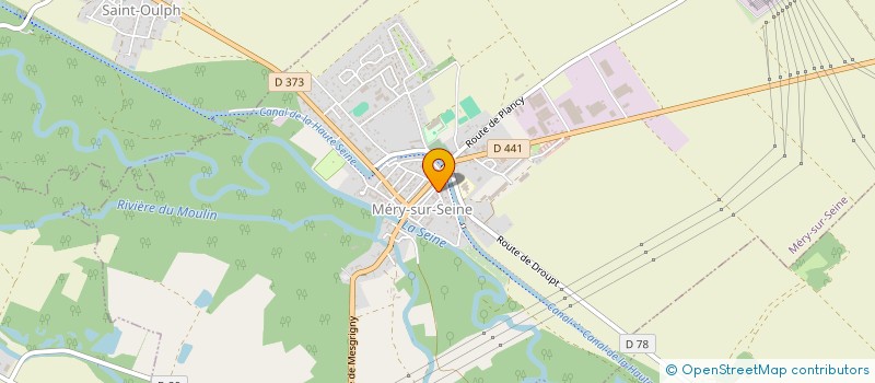 localisation de l'entreprise LES ZAMIS 'COLORS  MERY-SUR-SEINE