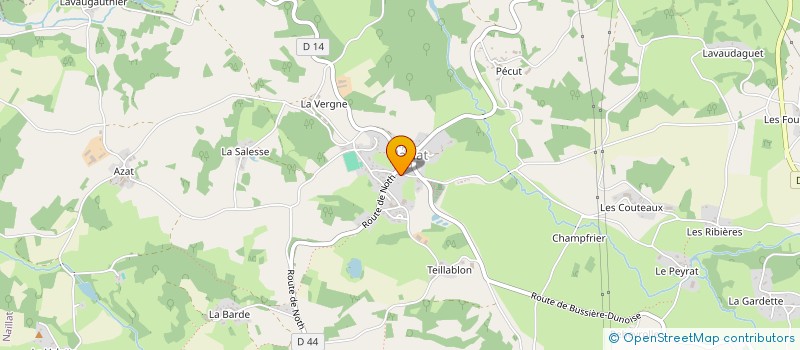 localisation de l'entreprise LES ZARNOLD à NAILLAT