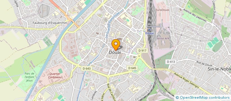 localisation de l'entreprise LES ZARTS PROD à DOUAI