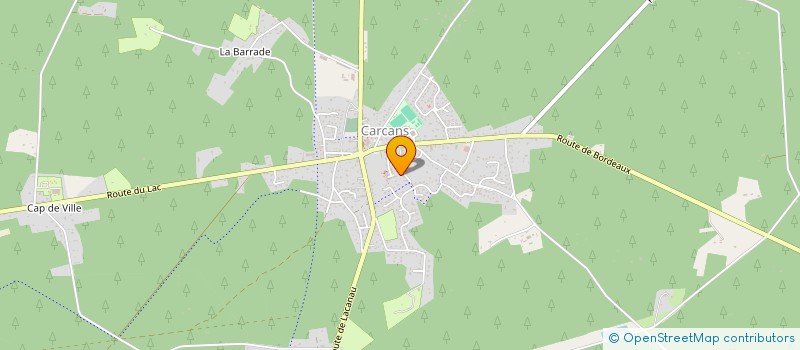 localisation de l'entreprise LES ZATELIERS THEATRE DE CARCANS  CARCANS