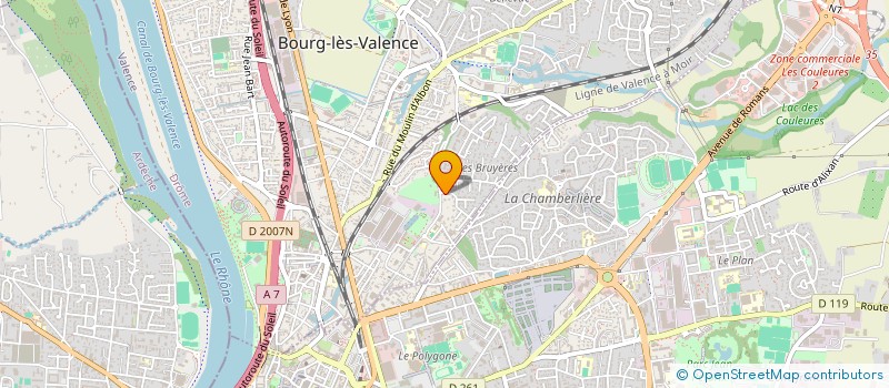 localisation de l'entreprise LES ZAZA'S à BOURG-LES-VALENCE