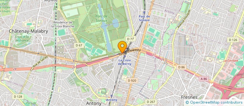 localisation de l'entreprise LES ZEBRES à ANTONY