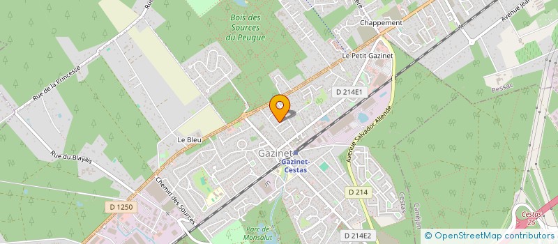 localisation de l'entreprise LES ZEBRES  CESTAS