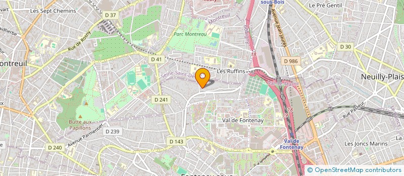 localisation de l'entreprise LES ZEBRES à FONTENAY-SOUS-BOIS