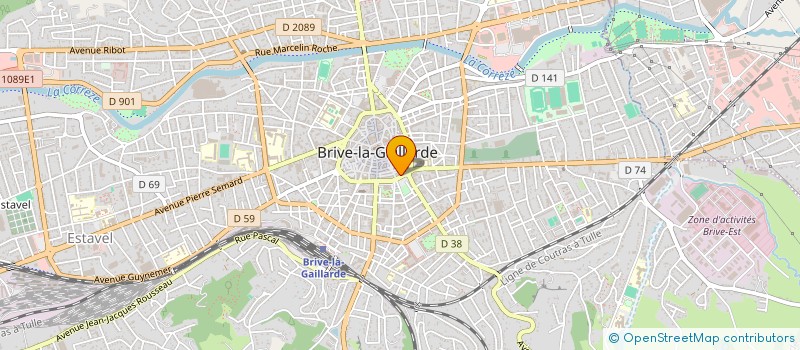 localisation de l'entreprise LES ZEBRES CORREZIENS à BRIVE-LA-GAILLARDE