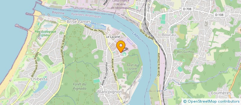 localisation de l'entreprise LES ZEBRES NOMADES  ANGLET