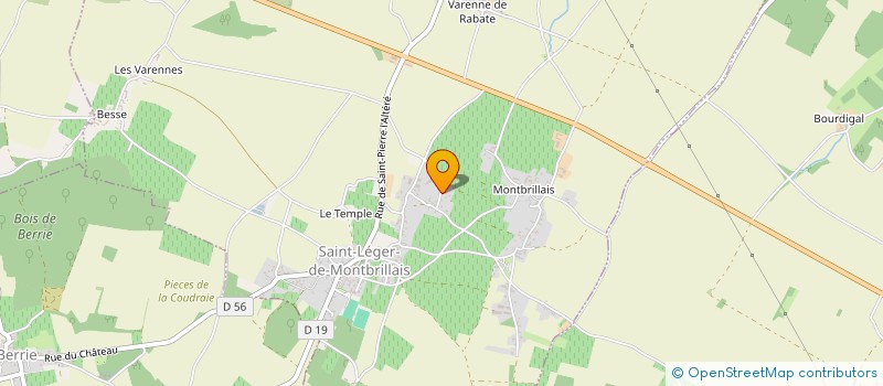 localisation de l'entreprise LES ZEBULONS  SAINT-LEGER-DE-MONTBRILLAIS