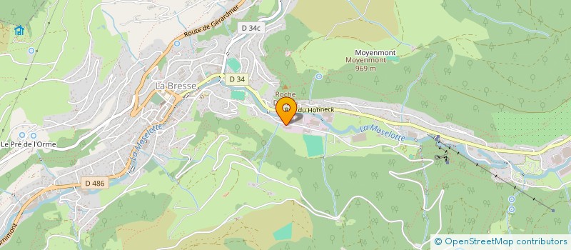 localisation de l'entreprise LES ZELLES  LA BRESSE