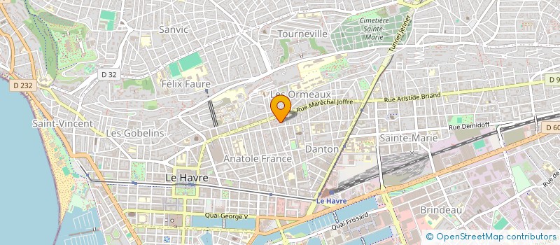 localisation de l'entreprise LES ZENFANTS TERRIBLES à LE HAVRE