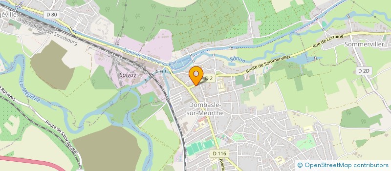 localisation de l'entreprise LES ZEPHYRS  DOMBASLE-SUR-MEURTHE