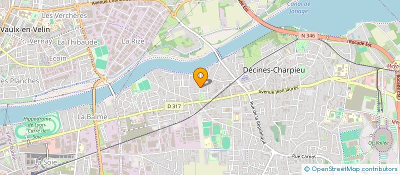 localisation de l'entreprise LES ZESTENFETE DE LYON  DECINES-CHARPIEU