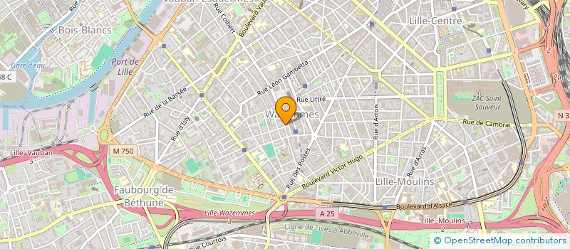 localisation de l'entreprise LES ZHOMMES  LILLE