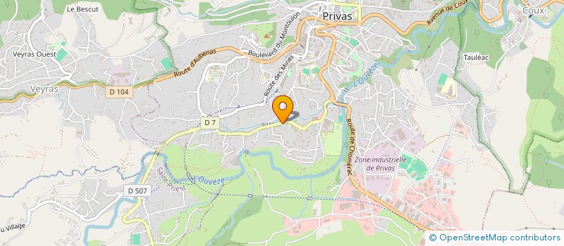 localisation de l'entreprise LES ZIKOS DE L'HOSTO'S à PRIVAS