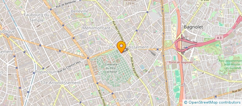 localisation de l'entreprise LES ZINC  PARIS