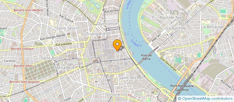 localisation de l'entreprise LES ZINCS BORDEAUX  BORDEAUX