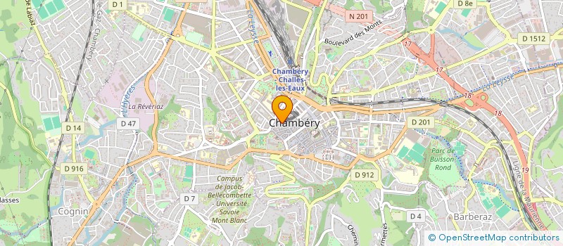 localisation de l'entreprise LES ZINCS DU 73  CHAMBERY