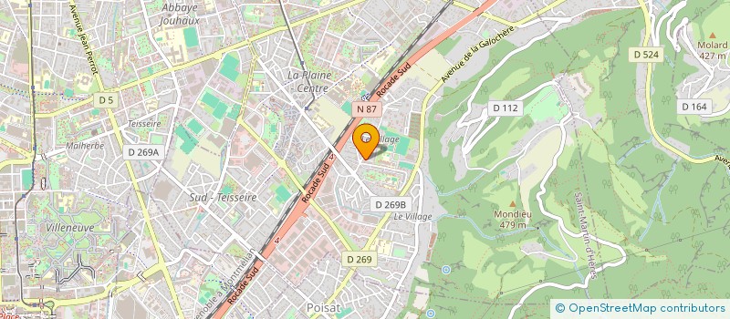 localisation de l'entreprise LES ZINZINFS  SAINT-MARTIN-D'HERES