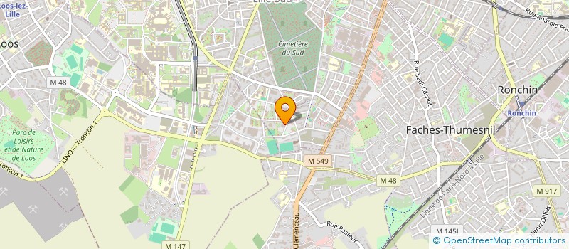 localisation de l'entreprise LES ZINZINS DU THEATRE  LILLE