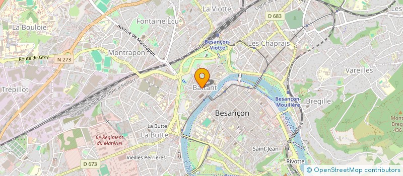 localisation de l'entreprise LES ZINZINS DU VIN à BESANCON