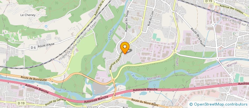 localisation de l'entreprise LES ZOUILLONS  MARIGNIER