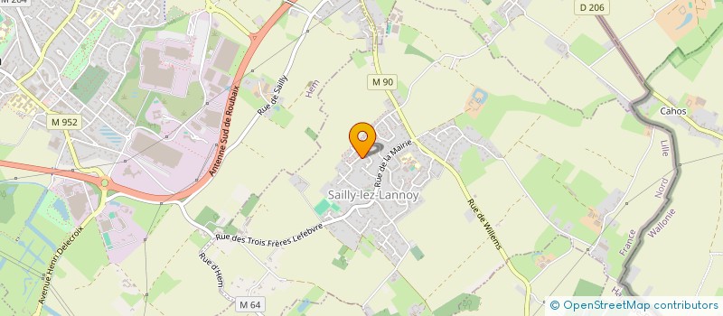localisation de l'entreprise LES ZOUZOUS à SAILLY-LEZ-LANNOY