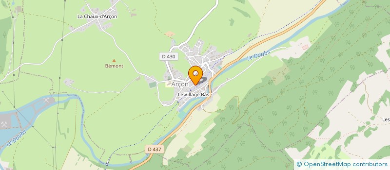 localisation de l'entreprise LES ZOUZOUS  ARCON