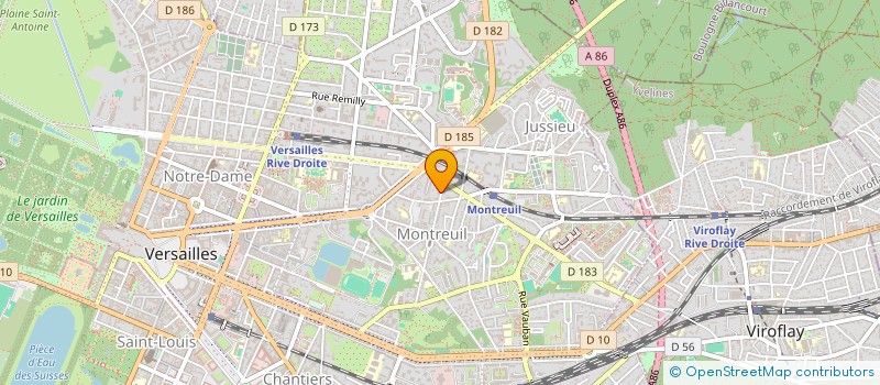 localisation de l'entreprise LES ZUBER à VERSAILLES