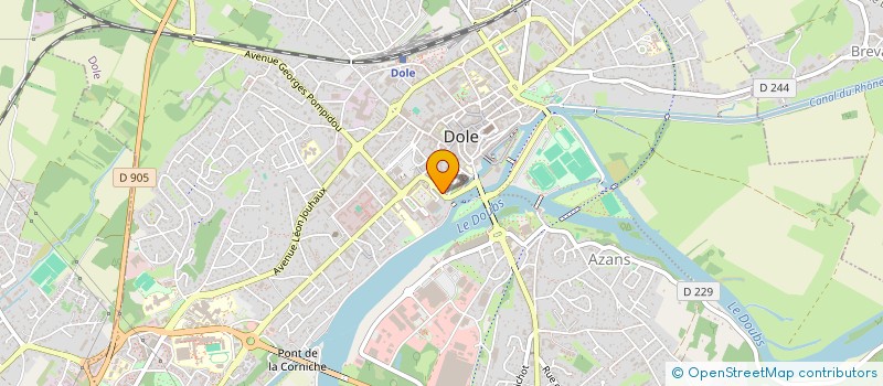 localisation de l'entreprise LES ZURBAINS à DOLE