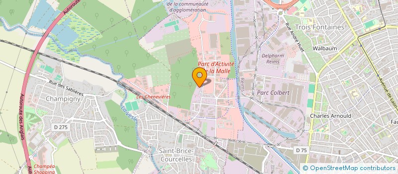 localisation de l'entreprise LES2A  SAINT-BRICE-COURCELLES