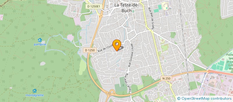 localisation de l'entreprise LES2J  LA TESTE-DE-BUCH