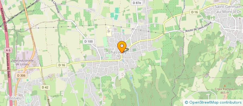 localisation de l'entreprise LES2PAPILLONS  CHASSELAY