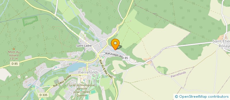 localisation de l'entreprise LES2T  PIERREFONDS