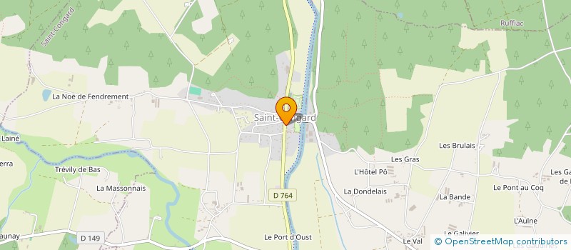 localisation de l'entreprise LES3D  SAINT-CONGARD