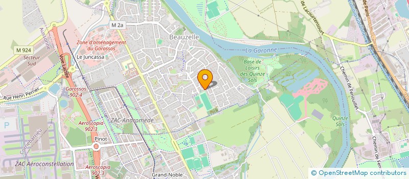 localisation de l'entreprise LES3MAR  BEAUZELLE