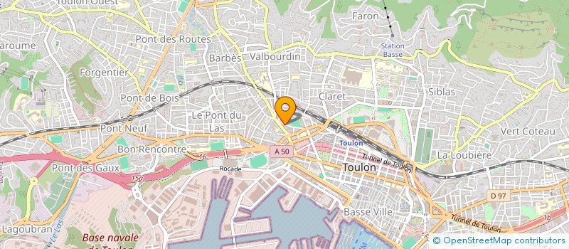 localisation de l'entreprise LES3N  TOULON