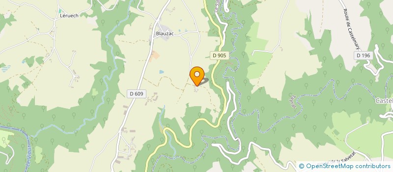 localisation de l'entreprise LES4A  LA SALVETAT-PEYRALES