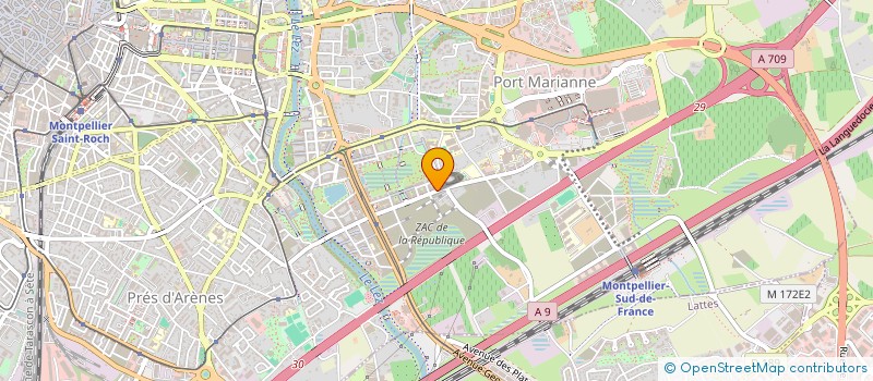 localisation de l'entreprise LES4COINSDECO à MONTPELLIER