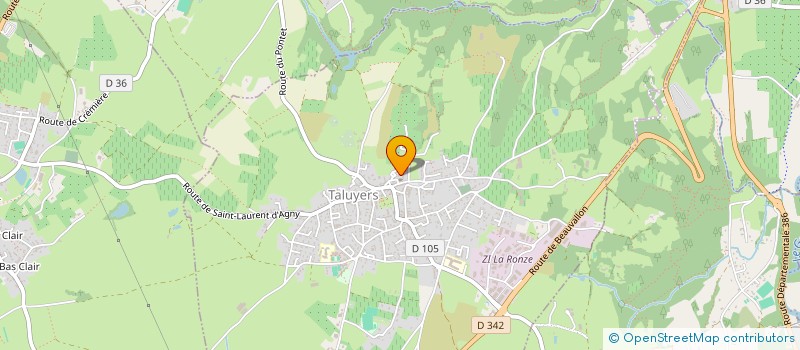 localisation de l'entreprise LES4F  TALUYERS