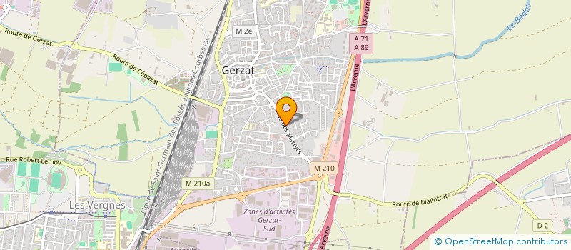 localisation de l'entreprise LES4M DISTRI  GERZAT