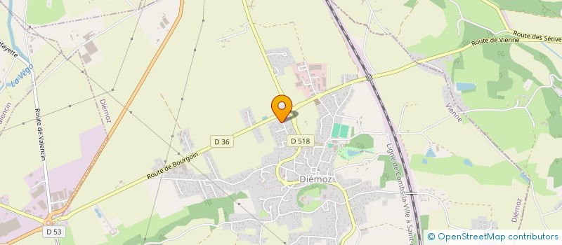 localisation de l'entreprise LES4VOILES  DIEMOZ