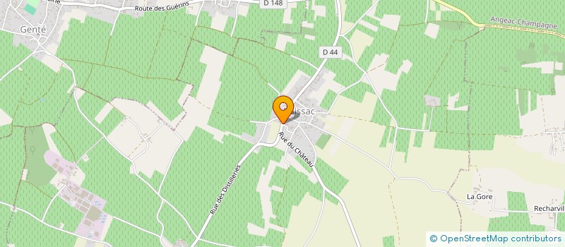 localisation de l'entreprise LES5G à ANGEAC-CHAMPAGNE