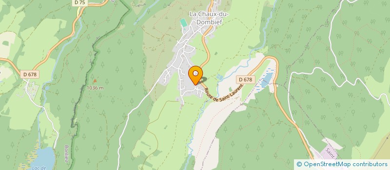 localisation de l'entreprise LES5S  LA CHAUX-DU-DOMBIEF