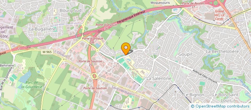 localisation de l'entreprise LES6B à ORVAULT