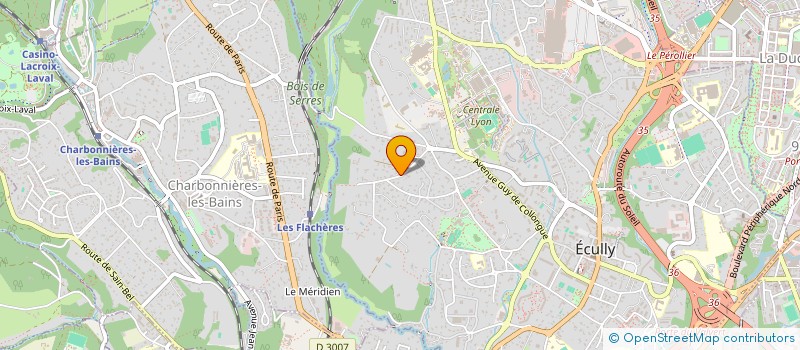 localisation de l'entreprise LESABA  ECULLY