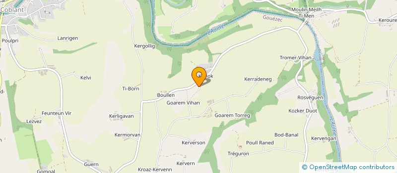 localisation de l'entreprise LESAER-STIVELL  GOUEZEC